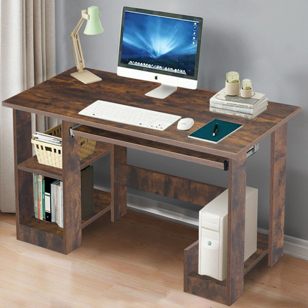 Wooden desk deals with wheels